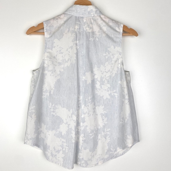 Rag and Bone Kahuna Print Button-Up Tank - Picture 5 of 7